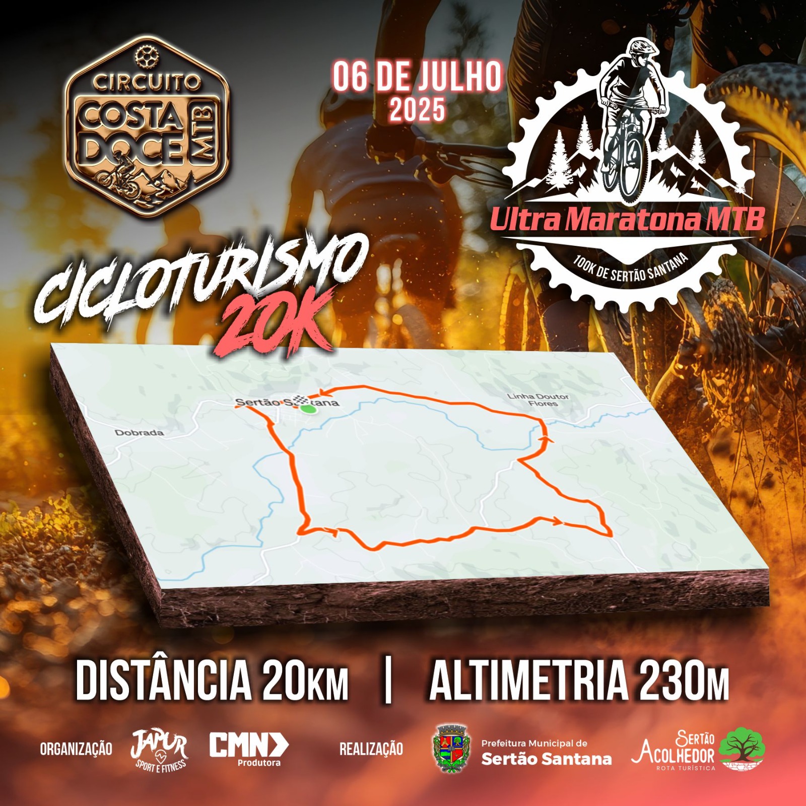 ULTRAMARATONA MTB MOVIMENTA SERTÃO SANTANA NO DOMINGO 
